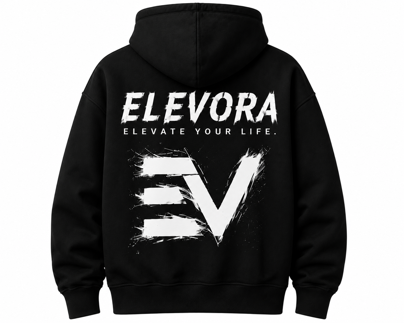 Elevora Black Hoodie