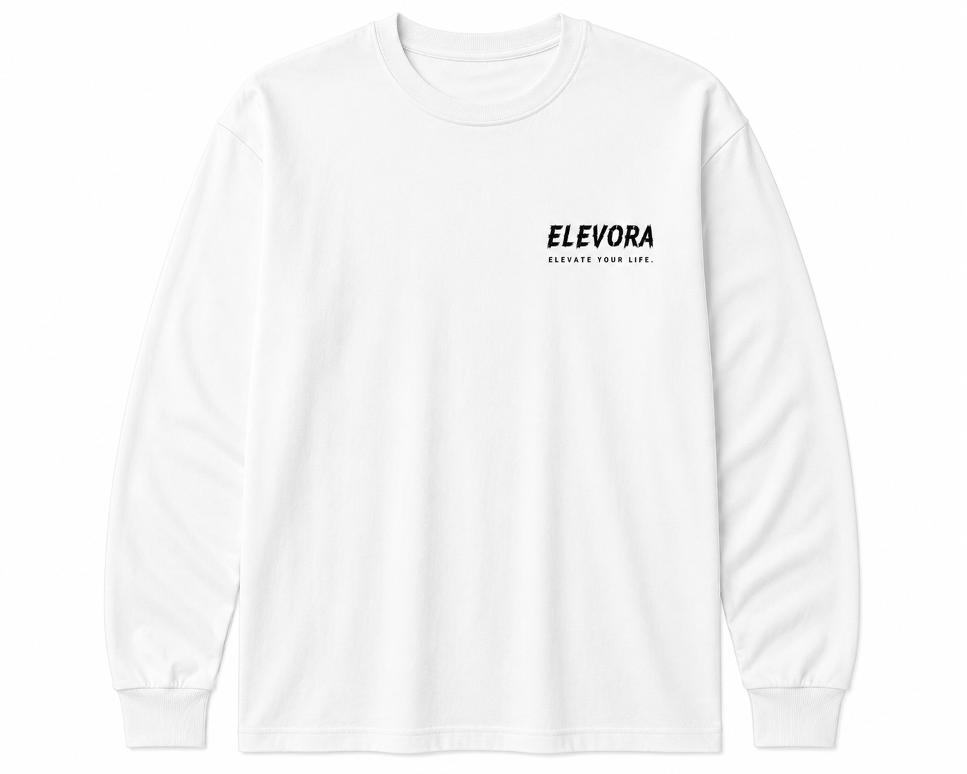 Elevora White Long Sleeve