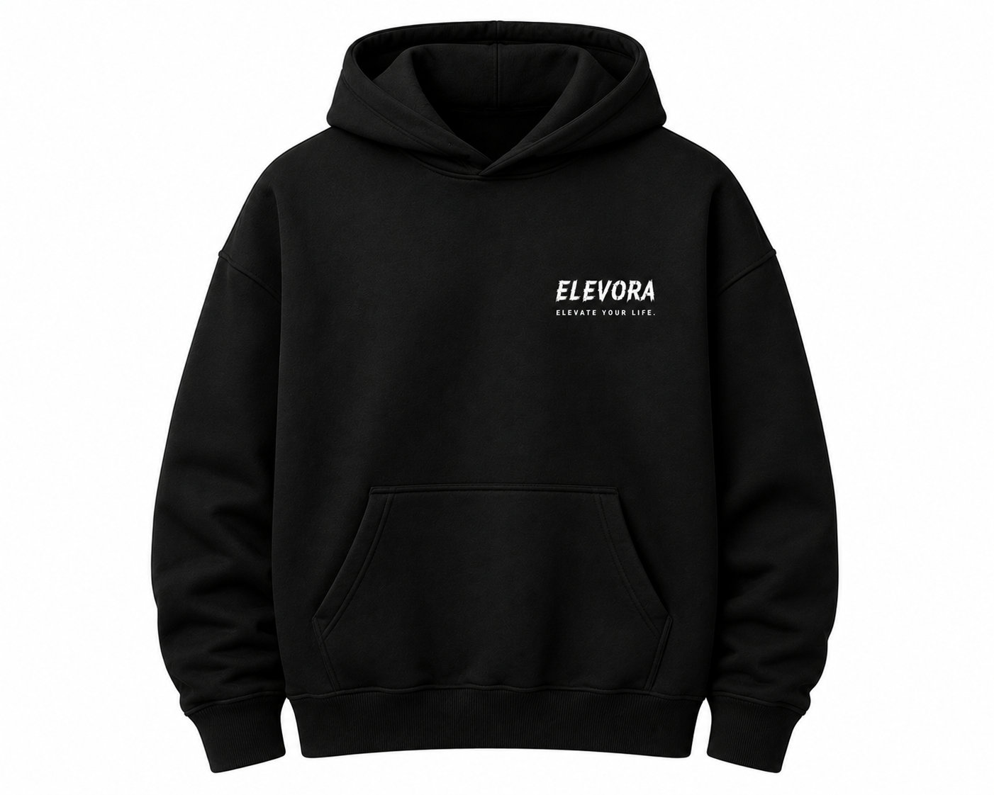 Elevora Black Hoodie
