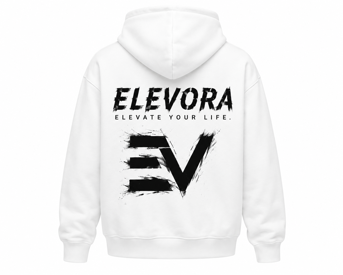 Elevora White Hoodie
